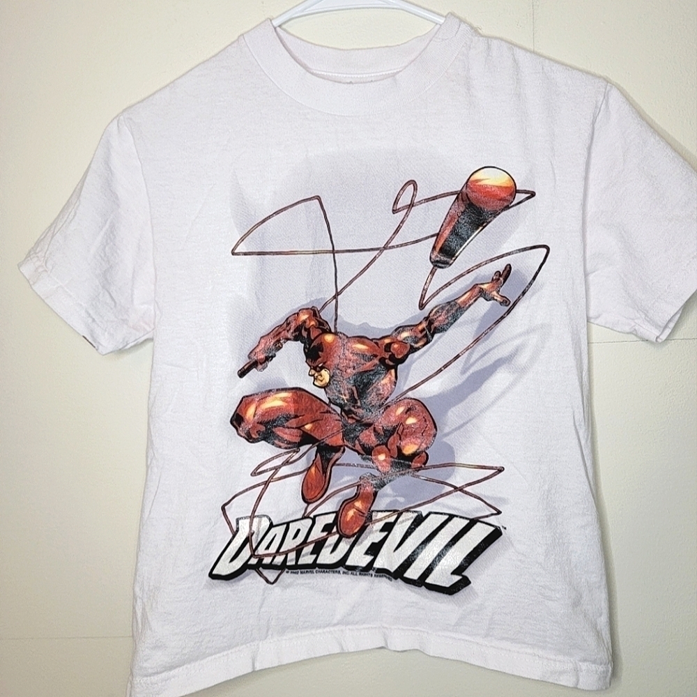 Youth/Kids 2002 Marvel Daredevil Movie Promo T-shirt, Size Medium
